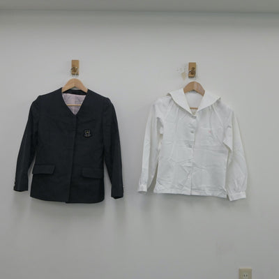 【中古】東京都 藤村女子中学校 女子制服 2点（セーラー服・ブレザー）sf018022