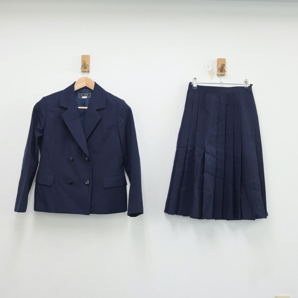 【中古】神奈川県 西中原中学校 女子制服 3点（ブレザー・ベスト・スカート）sf018028