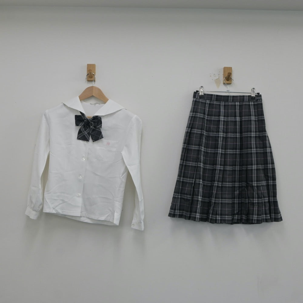 【中古】東京都 藤村女子中学校 女子制服 6点（ブレザー・シャツ・ニット・スカート）sf018029