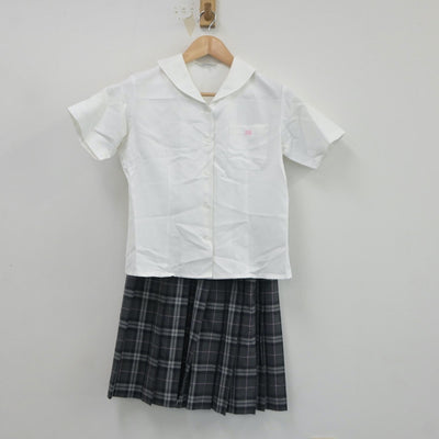 【中古】東京都 藤村女子中学校 女子制服 4点（シャツ・スカート）sf018032