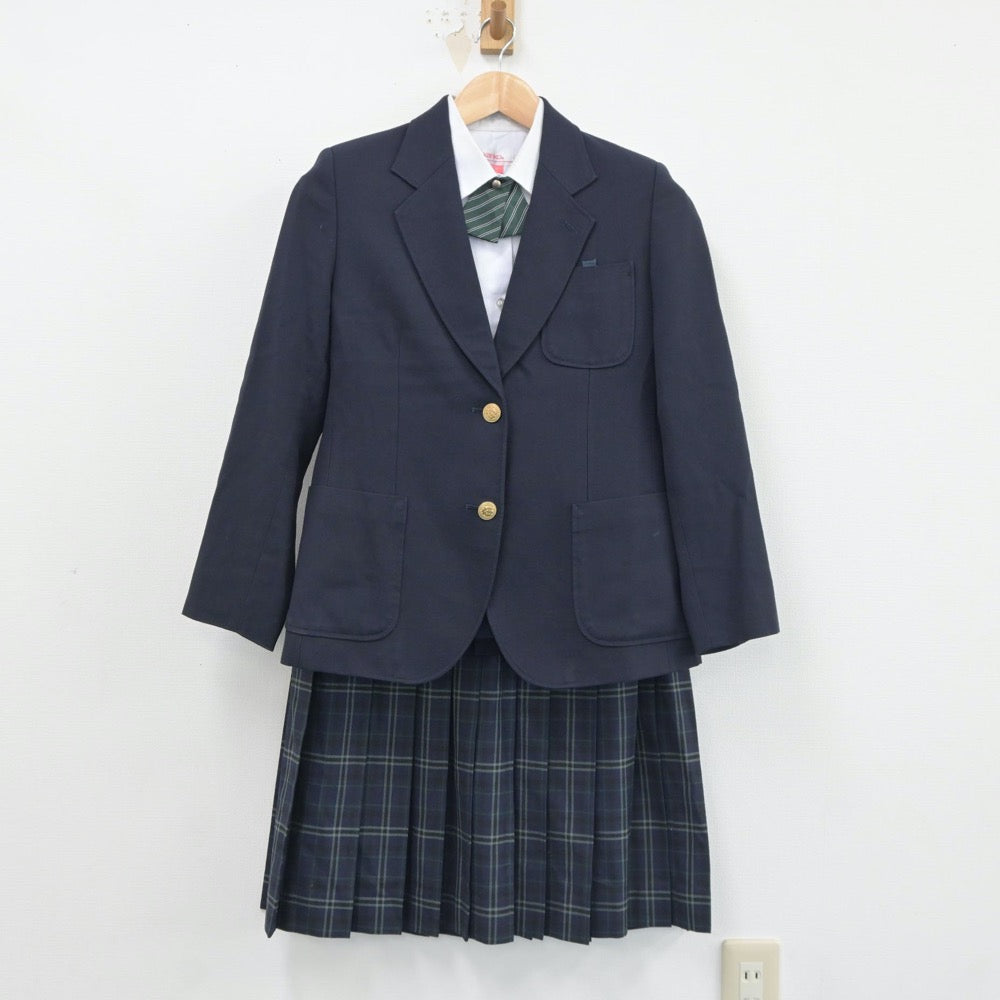 【中古】茨城県 高崎中学校 女子制服 5点（ブレザー・ベスト・シャツ・スカート）sf018034