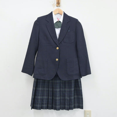 【中古】茨城県 高崎中学校 女子制服 5点（ブレザー・ベスト・シャツ・スカート）sf018034