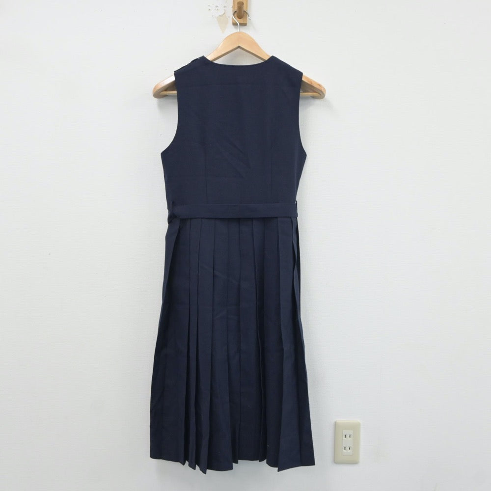 【中古】福岡県 元岡中学校 女子制服 1点（ジャンパースカート）sf018035