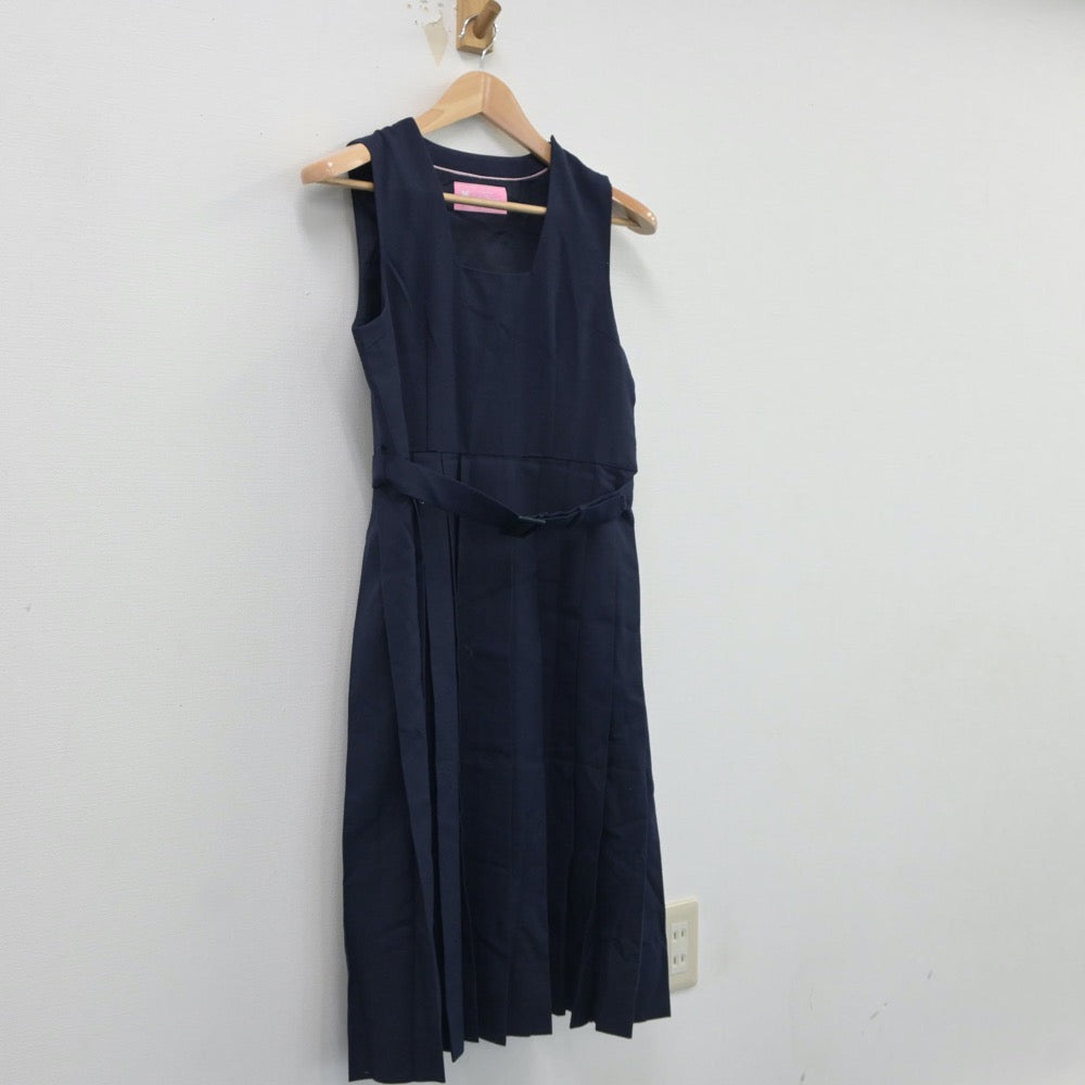 【中古】福岡県 元岡中学校 女子制服 1点（ジャンパースカート）sf018035