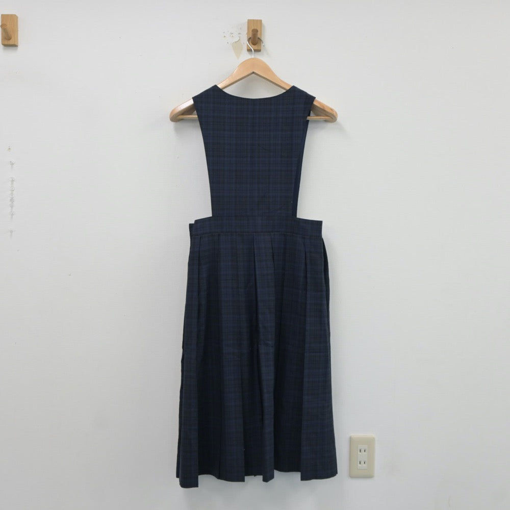 【中古】福岡県 元岡中学校 女子制服 1点（ジャンパースカート）sf018036