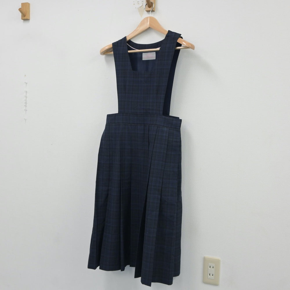 【中古】福岡県 元岡中学校 女子制服 1点（ジャンパースカート）sf018036