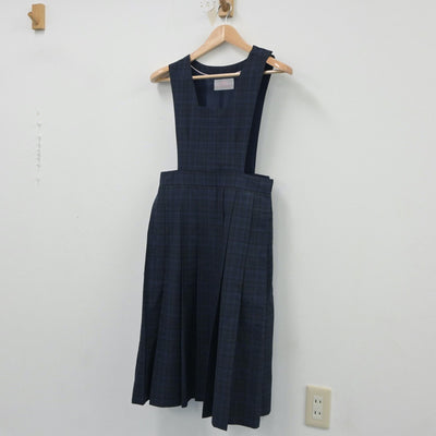 【中古】福岡県 元岡中学校 女子制服 1点（ジャンパースカート）sf018036