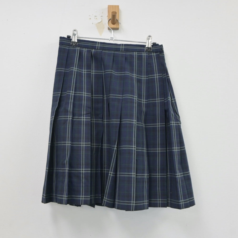 中古制服】茨城県 高崎中学校 女子制服 2点（シャツ・スカート