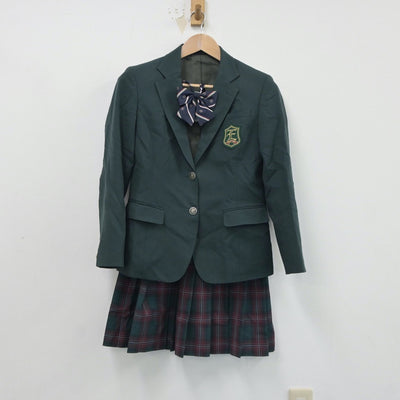 【中古】茨城県 江戸川学園取手中学校・高等学校 女子制服 4点（ブレザー・スカート）sf018039