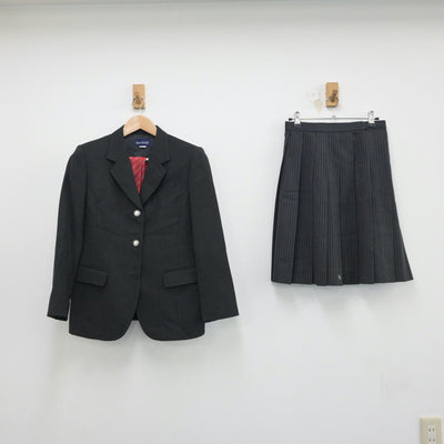 【中古】東京都 東京都立東久留米総合高等学校 女子制服 5点（ブレザー・スカート・スカート）sf018046