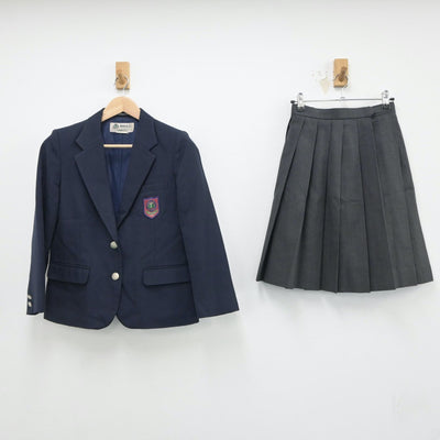 【中古】東京都 東京都新宿区立四谷中学校 女子制服 3点（ブレザー・スカート）sf018047