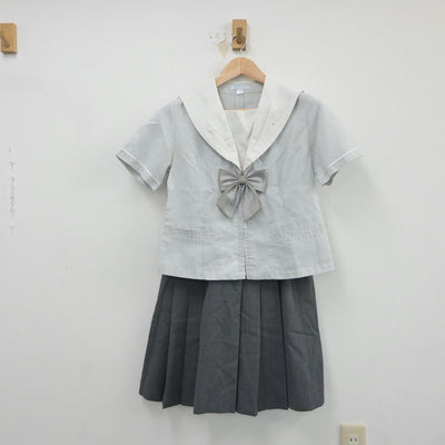 【中古】福岡県 九州国際大学附属高等学校 女子制服 5点（セーラー服・ニット・スカート）sf018053