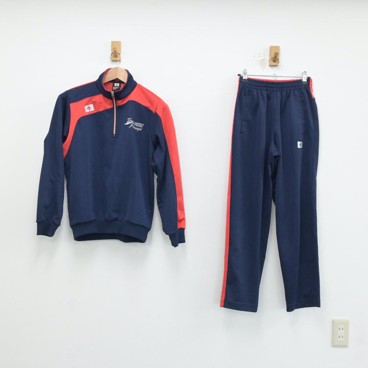 東洋大姫路 長ズボンジャージ 中古制服】兵庫県 東洋大姫路高等学校 女子制服 4点（ジャージ 上