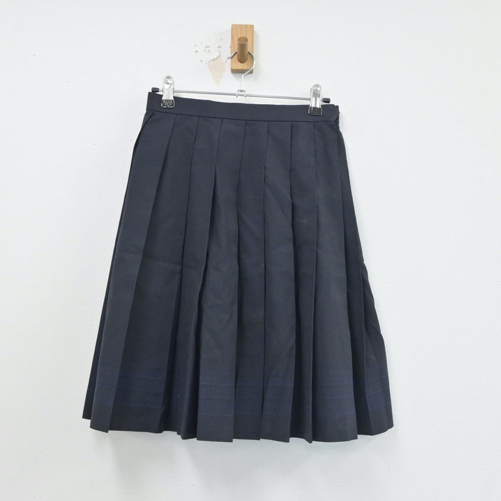 【中古】兵庫県 東洋大学附属姫路中学高等学校 女子制服 4点（シャツ・ニットベスト・スカート）sf018059