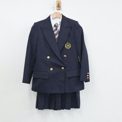 【中古】静岡県 三島南高等学校 女子制服 4点（ブレザー・シャツ・スカート）sf018061