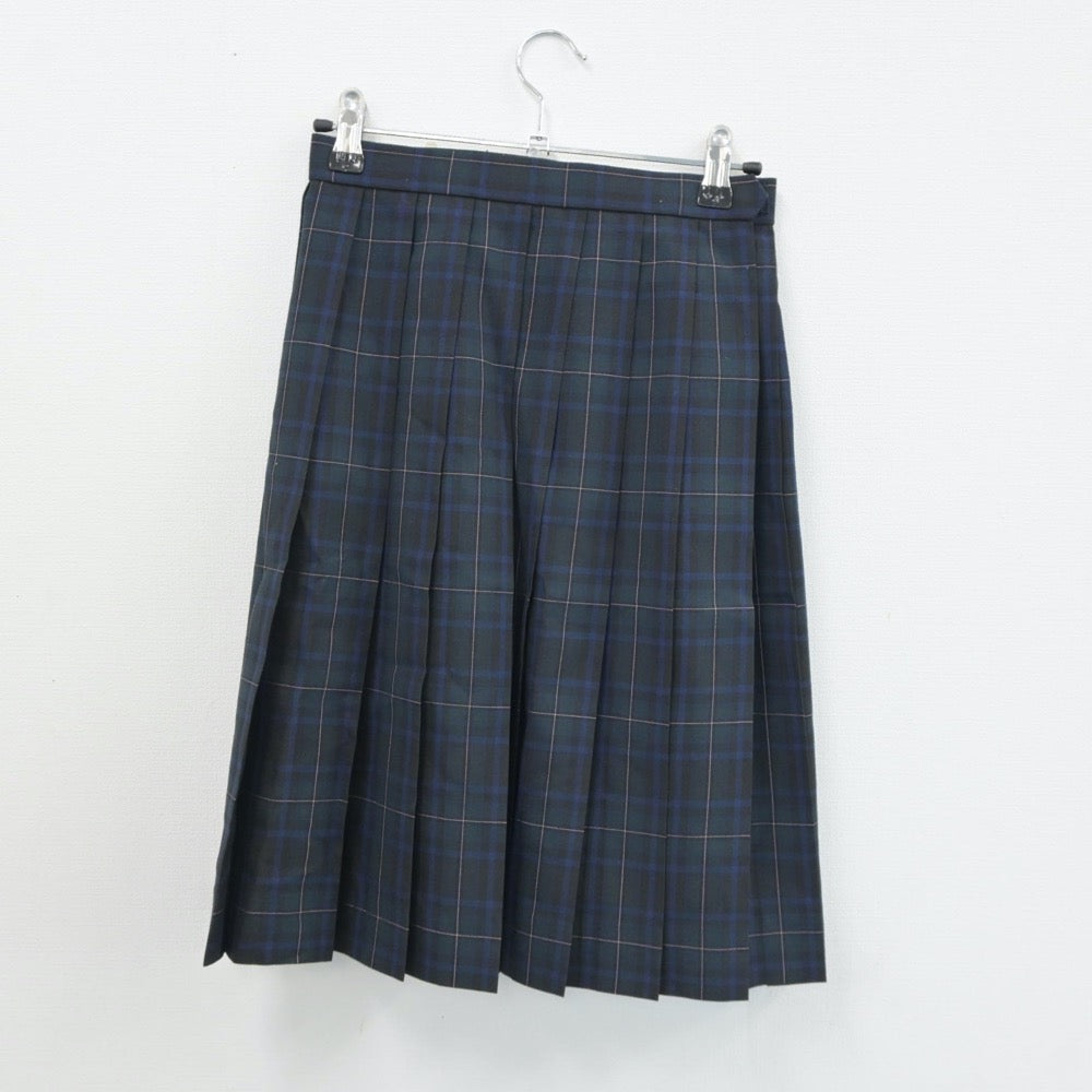 【中古】岡山県 玉野高等学校 女子制服 4点（シャツ・ニットベスト・スカート）sf018068