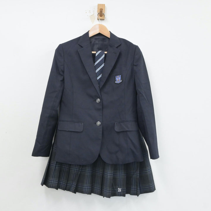 【中古】神奈川県 新羽高等学校 女子制服 4点（ブレザー・スカート・スカート）sf018070