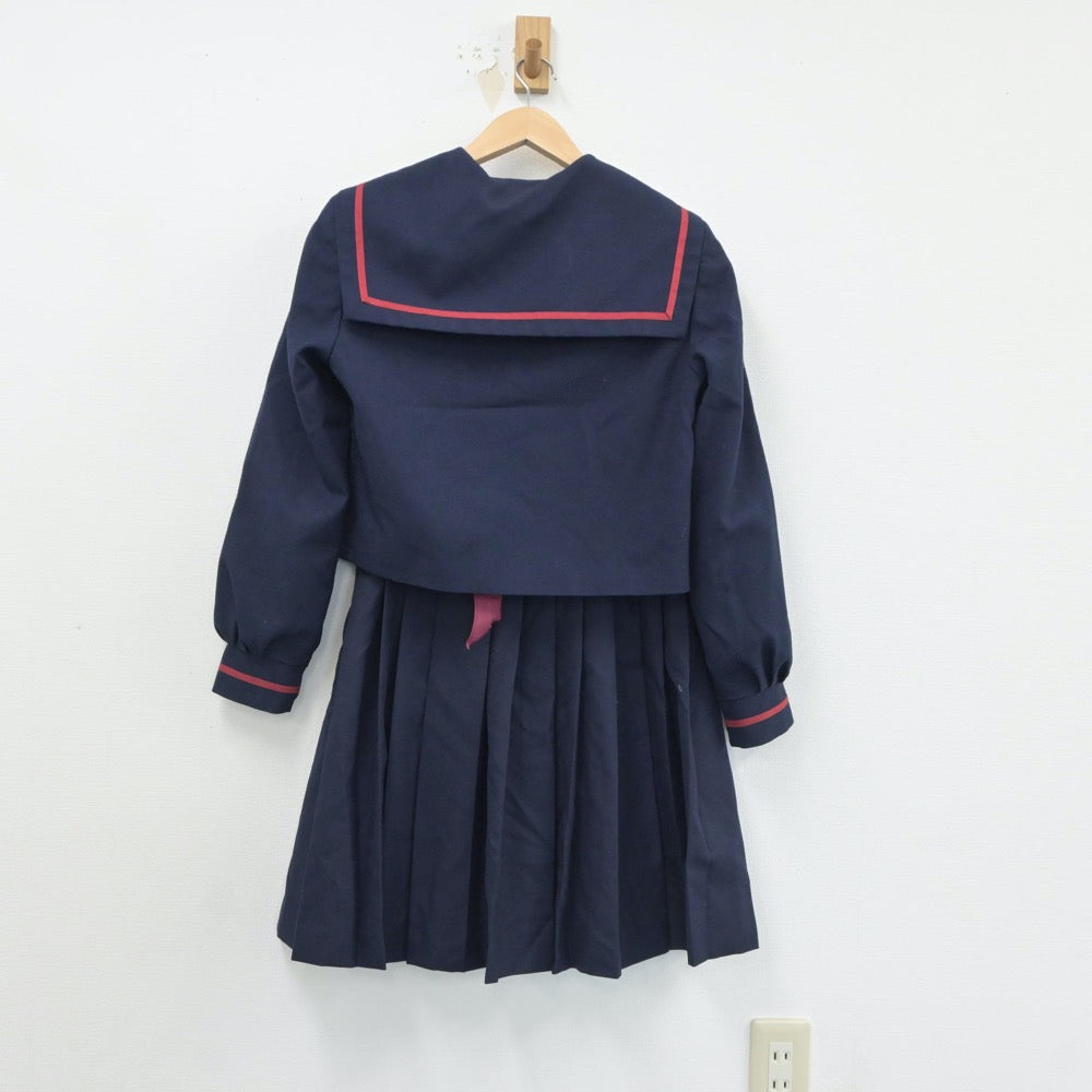 【中古】宮崎県 財光寺中学校 女子制服 3点（セーラー服・スカート）sf018071