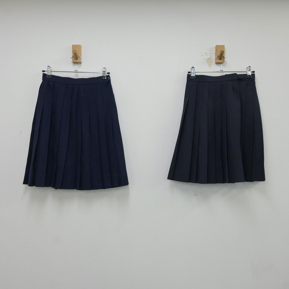 【中古】滋賀県 栗東西中学校 女子制服 3点（ブレザー・スカート・スカート）sf018075