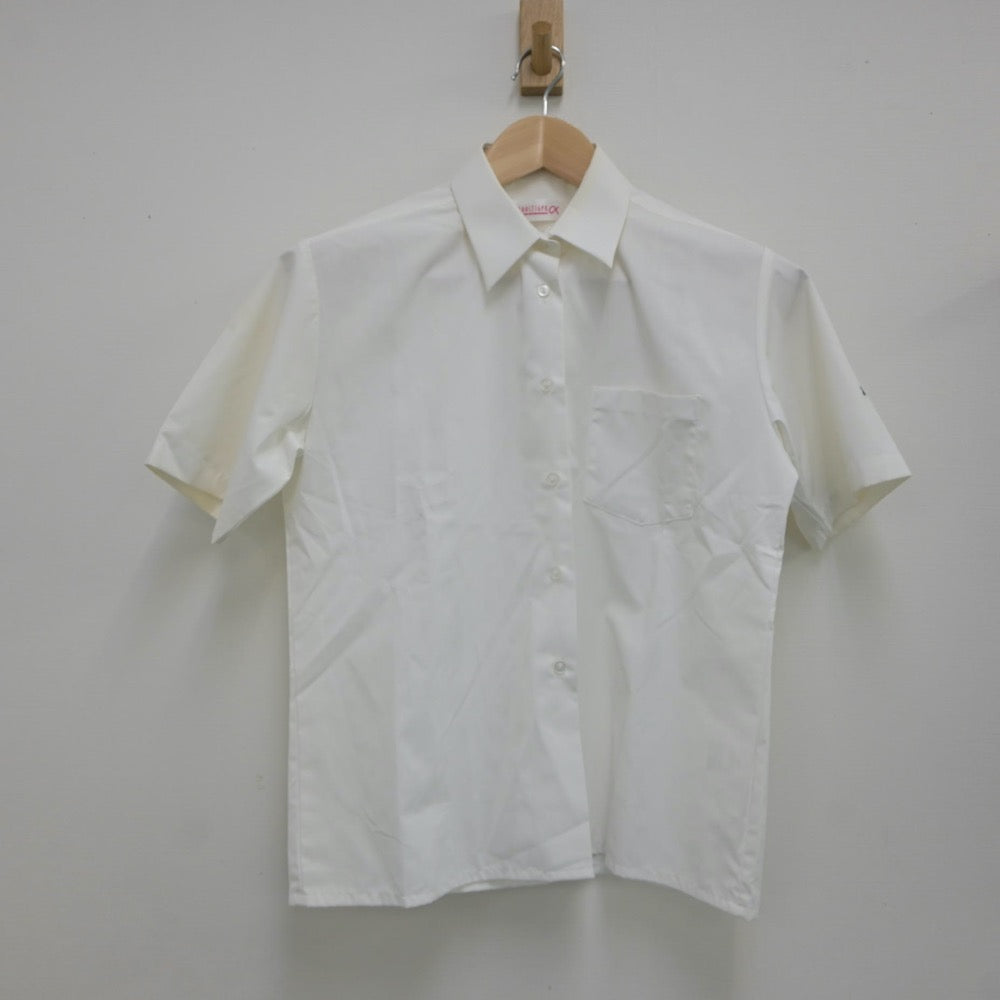 【中古】北海道 士幌高等学校 女子制服 2点（シャツ・ニットベスト）sf018078