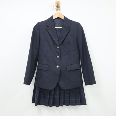 【中古】北海道 士幌高等学校 女子制服 2点（ブレザー・スカート）sf018079