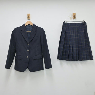 【中古】北海道 士幌高等学校 女子制服 2点（ブレザー・スカート）sf018079