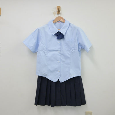 【中古】熊本県 熊本西高等学校 女子制服 4点（シャツ・スカート）sf018083