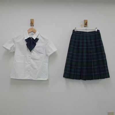 【中古】福岡県 第一薬科大学付属高等学校 女子制服 4点（シャツ・スカート）sf018091