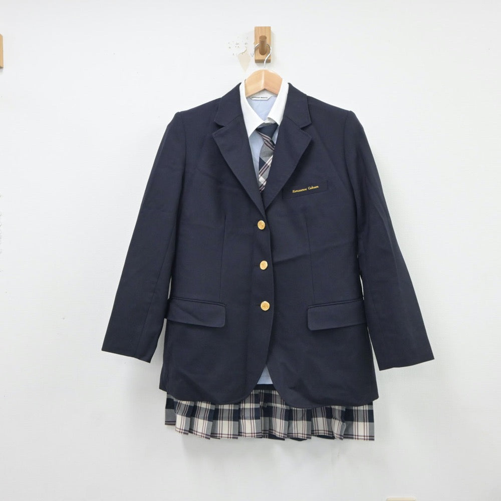 【中古】東京都 駒沢学園女子高等学校 女子制服 4点（ブレザー・シャツ・スカート）sf018092