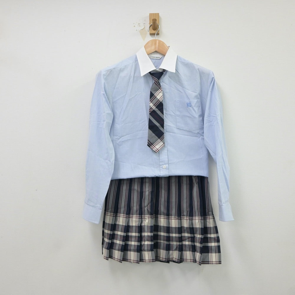 【中古】東京都 駒沢学園女子高等学校 女子制服 4点（ブレザー・シャツ・スカート）sf018092