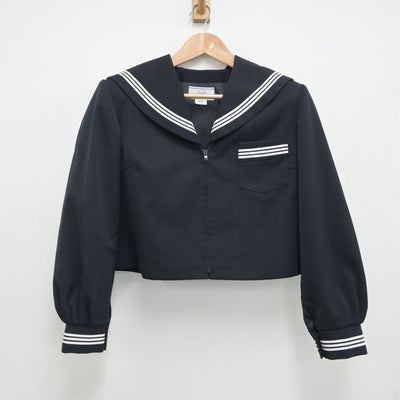 【中古】三重県 松阪高等学校 女子制服 2点（セーラー服・スカート）sf018101