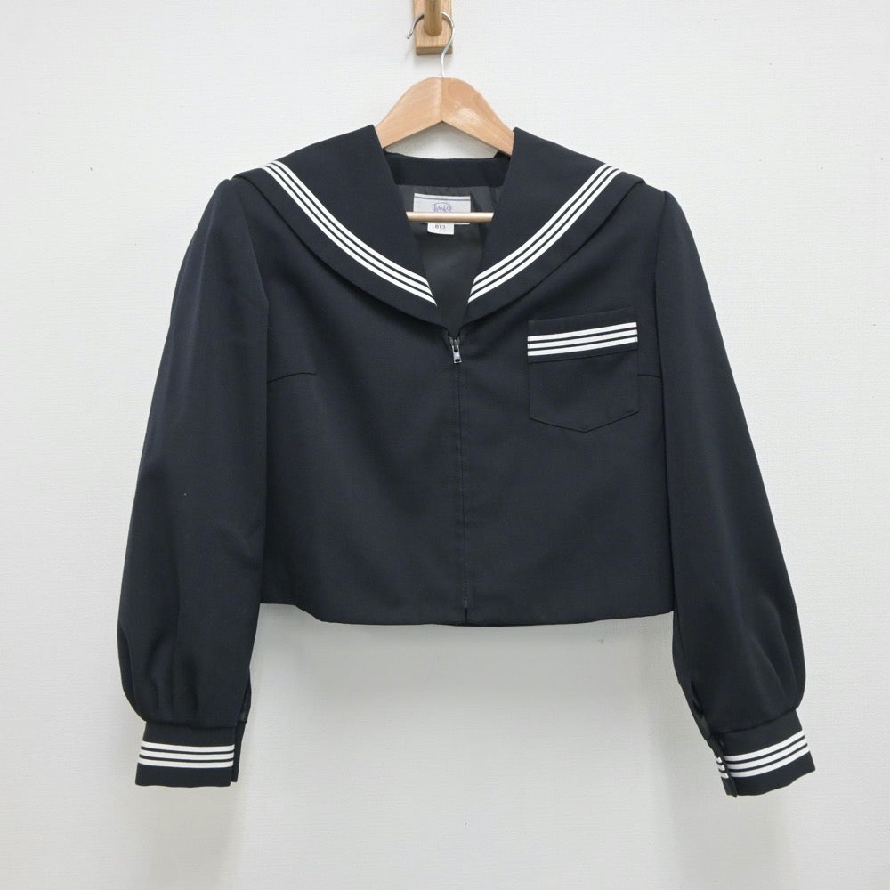 【中古】三重県 松阪高等学校 女子制服 2点（セーラー服・スカート）sf018102