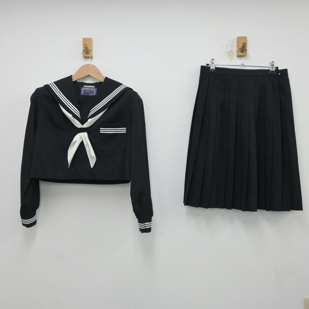 【中古】三重県 松阪高等学校 女子制服 4点（セーラー服・スカート・スカート）sf018104