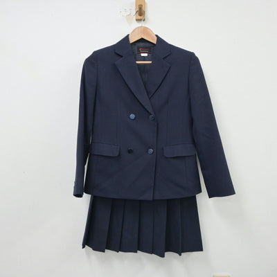 【中古】愛知県 名古屋商業高等学校 女子制服 4点（ブレザー・ニット・スカート）sf018105