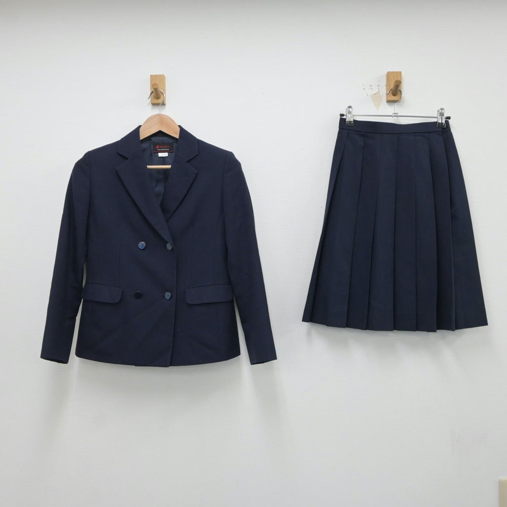 【中古】愛知県 名古屋商業高等学校 女子制服 4点（ブレザー・ニット・スカート）sf018105