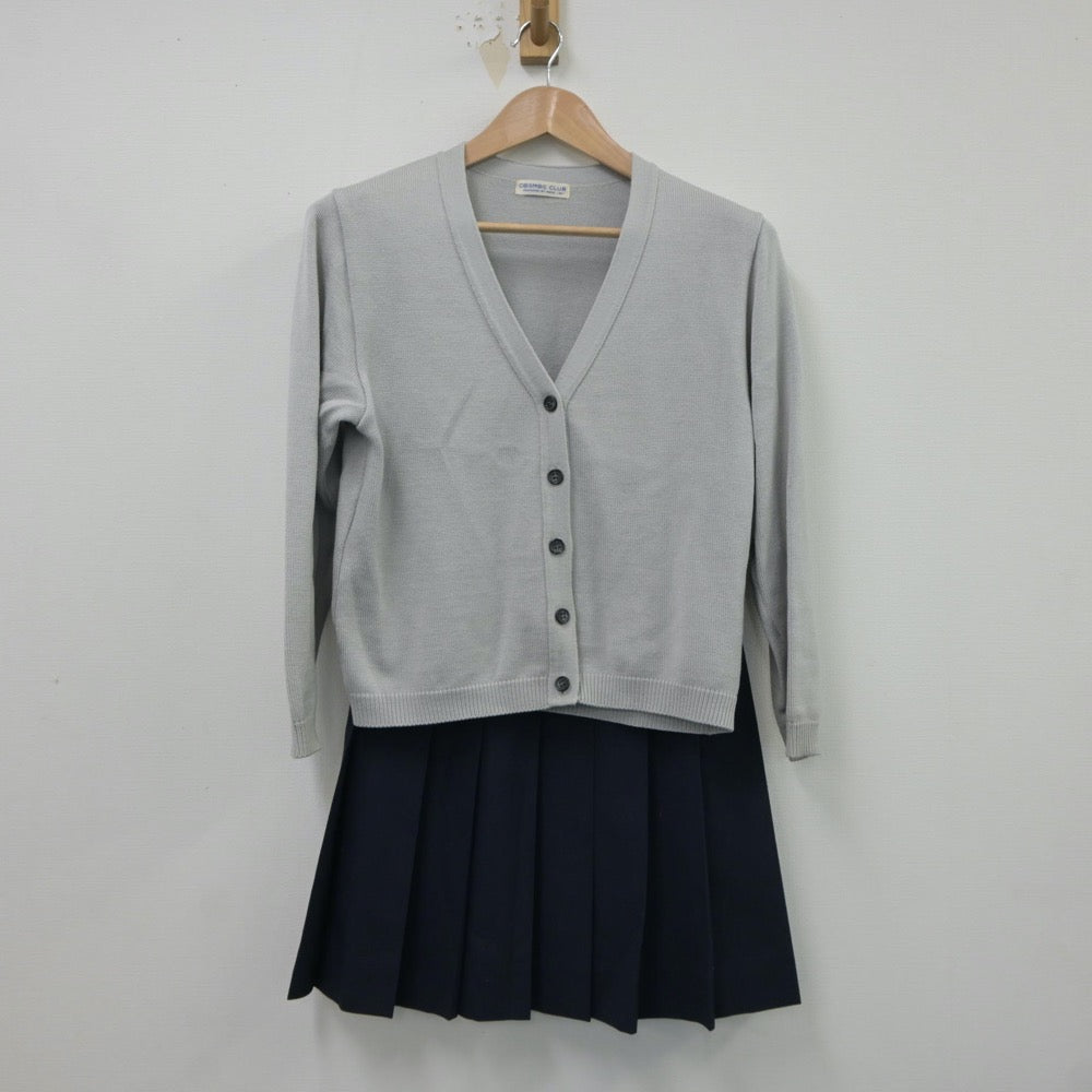 【中古】愛知県 名古屋商業高等学校 女子制服 4点（ブレザー・ニット・スカート）sf018105