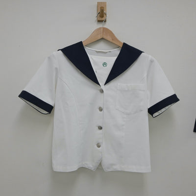 【中古】愛知県 名古屋商業高等学校 女子制服 2点（セーラー服・スカート）sf018107