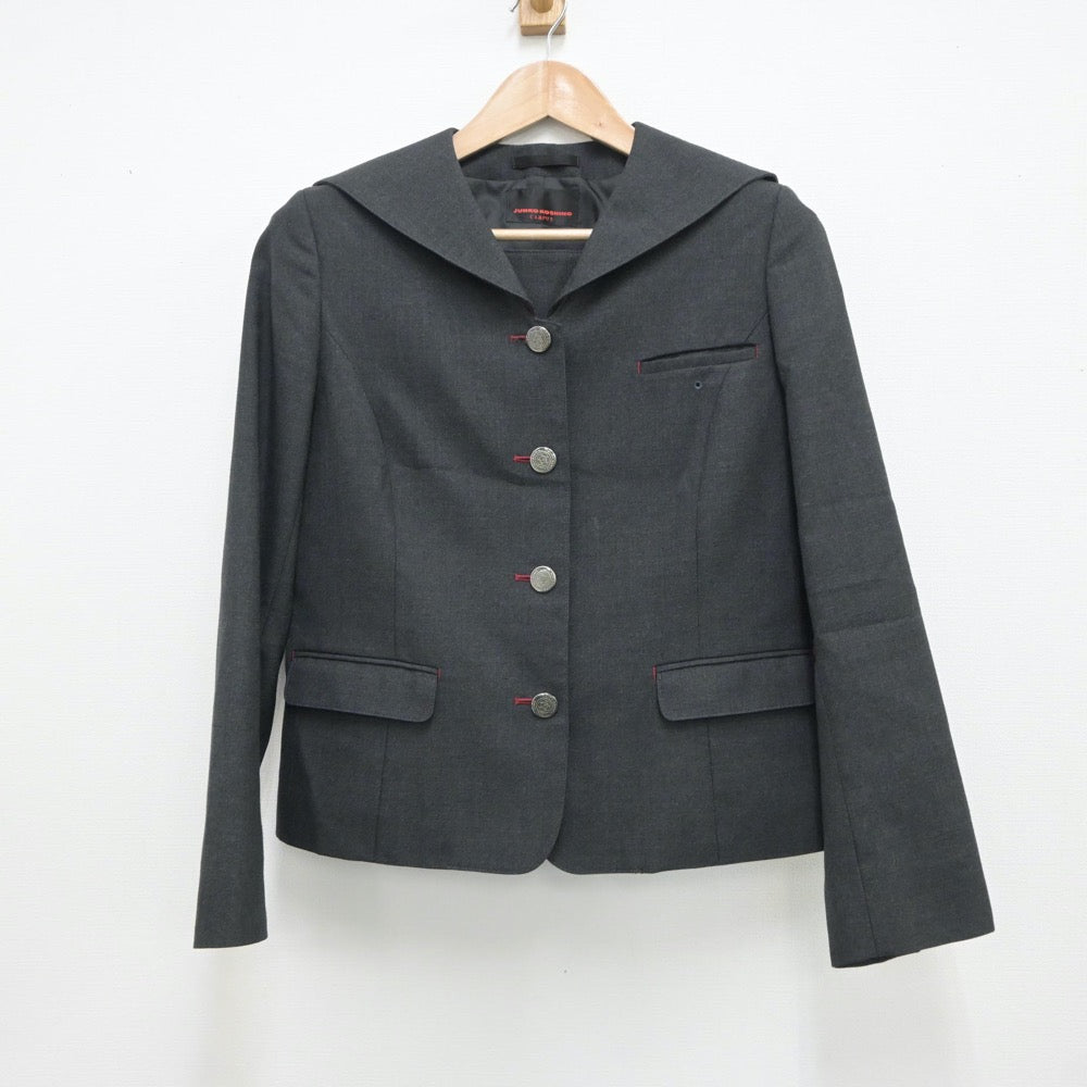 【中古】東京都 安田学園中学校 女子制服 2点（ブレザー・スカート）sf018109