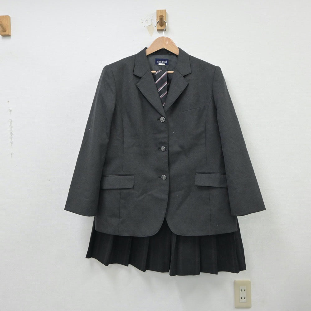 【中古】栃木県 小山北桜高等学校 女子制服 4点（ブレザー・ニット・スカート）sf018114