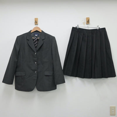 【中古】栃木県 小山北桜高等学校 女子制服 4点（ブレザー・ニット・スカート）sf018114