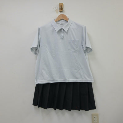 【中古】栃木県 小山北桜高等学校 女子制服 4点（シャツ・ニットベスト・スカート）sf018115