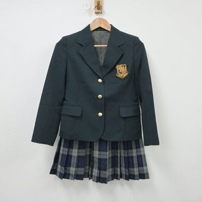 【中古】福岡県 西南学院高等学校 女子制服 2点（ブレザー・スカート）sf018116