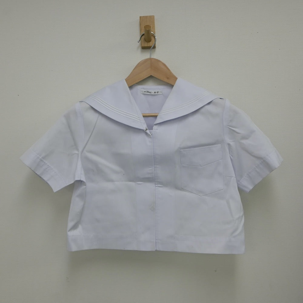 【中古】福岡県 修猷館高等学校 女子制服 2点（セーラー服・スカート）sf018119