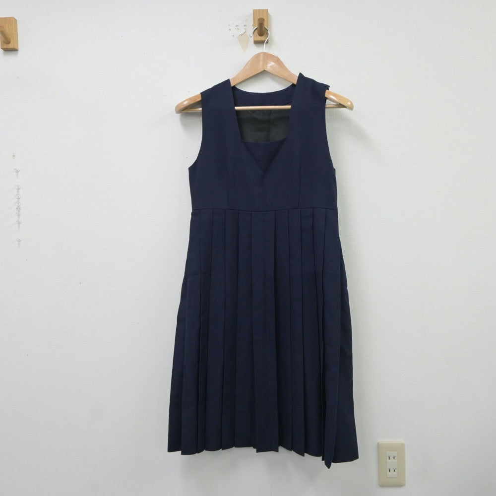 【中古】福岡県 修猷館高等学校 女子制服 2点（セーラー服・ジャンパースカート）sf018120