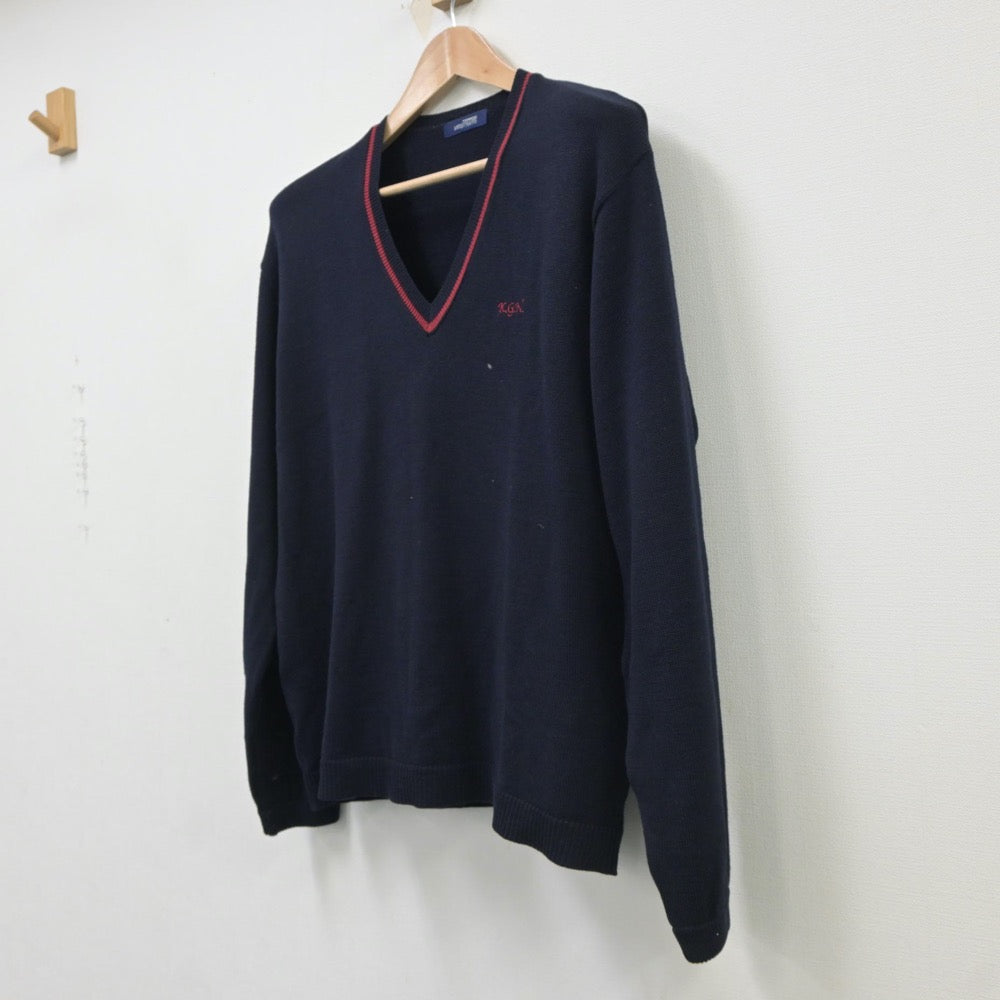 【中古】京都府 京都外大西高等学校 女子制服 1点（ニット）sf018125