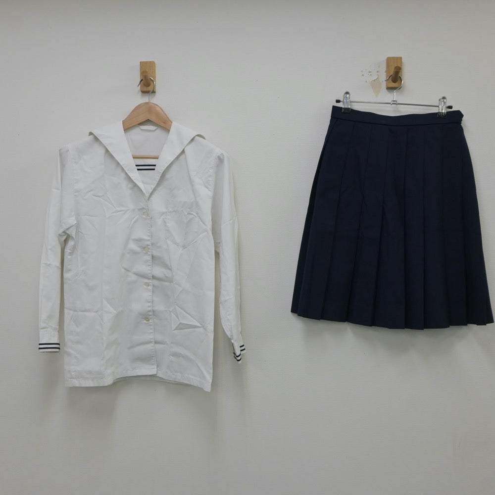 【中古】奈良県 奈良女子高等学校 女子制服 3点（ブレザー・シャツ・スカート）sf018127