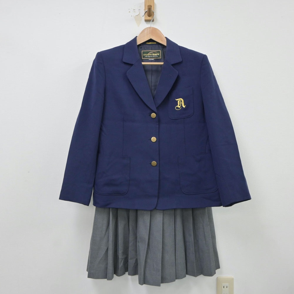 【中古】埼玉県 青木中学校 女子制服 2点（ブレザー・スカート）sf018138