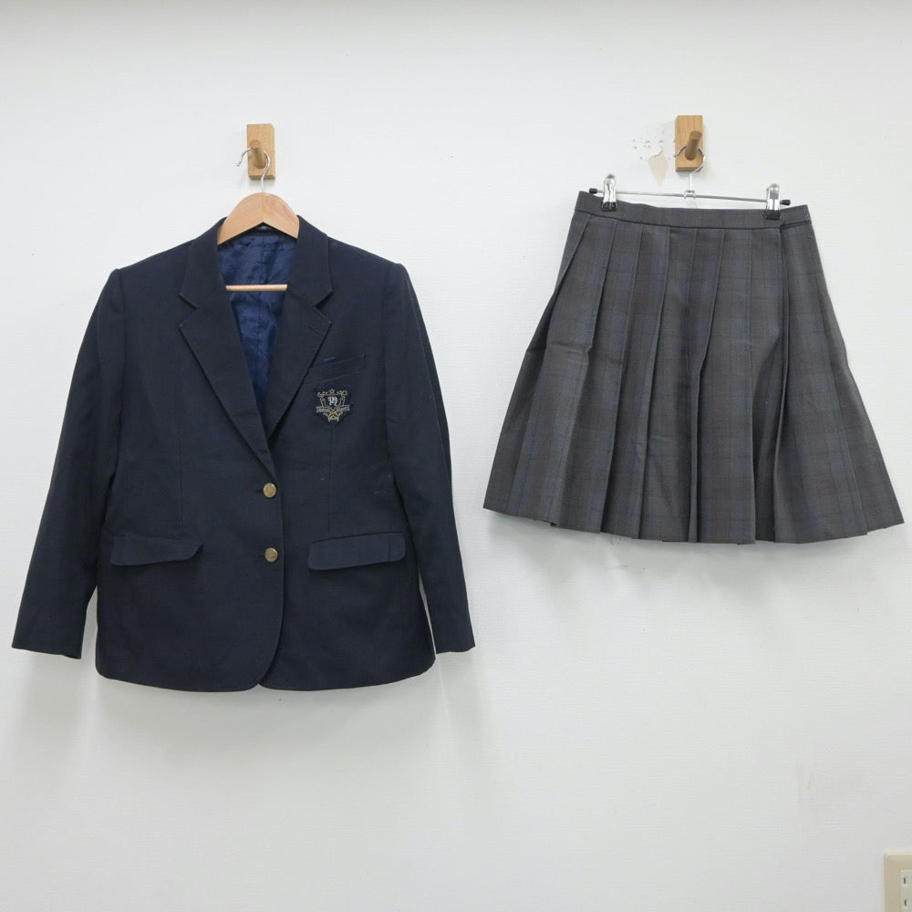 【中古】大阪府 東生野中学校 女子制服 2点（ブレザー・スカート）sf018142