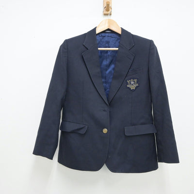 【中古】大阪府 東生野中学校 女子制服 2点（ブレザー・ニット）sf018143