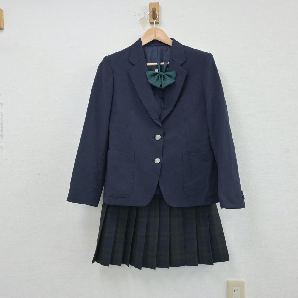 【中古】北海道 北海道釧路東高等学校 女子制服 5点（ブレザー・ベスト・スカート）sf018145